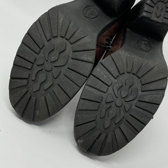 BOC Womens Brown Vegan Leather Tassel Accent Side Zip Heeled Booties Size 8.5 - Picture 14 of 15